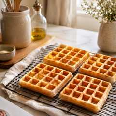 Una foto de Waffles de Avena Proteicos Sin Azúcar Agregada