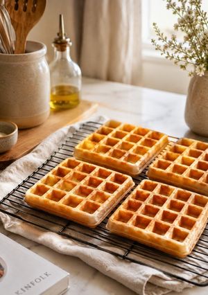 Una foto de Waffles de Avena Proteicos Sin Azúcar Agregada