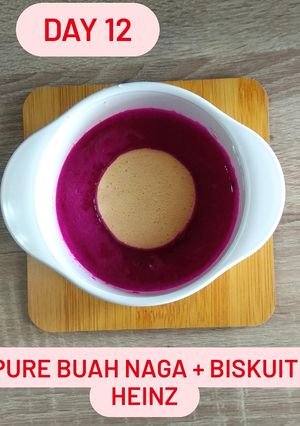 Foto resep Pure buah naga mpasi 6 bulan