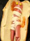 Hot dogs de momias para Halloween