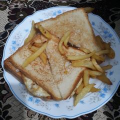 Bbq club sandwich A picture of Bbq club sandwich.