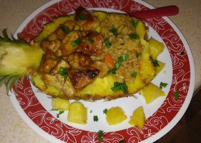 Steps to Prepare Any-night-of-the-week Teriyaki chicken pineapple bowl