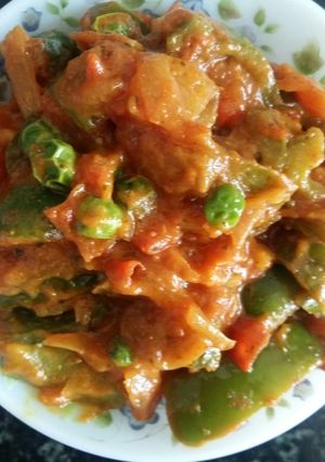 A picture of Capsicum masala.