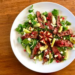 A picture of Bursa Fig and Biftek Salad.