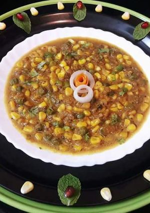 A picture of SweetCorn Peas Masala.