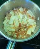 Đậu non cà chua cho em bé