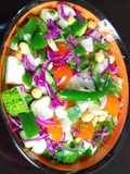 Veggies, Boiled Chole, Healthy Salad