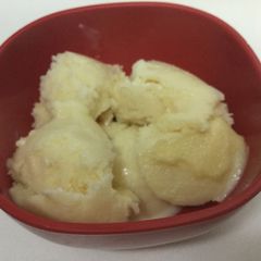 A picture of 2 ingredient Lemon Sorbet.