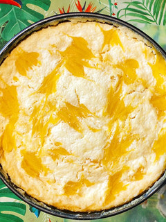A picture of Mango lime cheesecake.