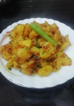 A picture of Potato Bhurji.