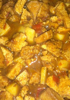 A picture of Hot and spicy bbq tofu sauce.