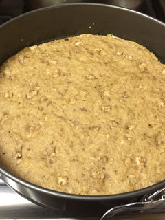 Una foto de Queque de avena plátano y nuez sin azúcar