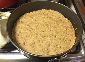 Una foto de Queque de avena plátano y nuez sin azúcar