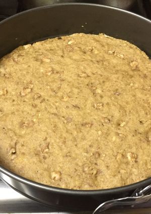 Una foto de Queque de avena plátano y nuez sin azúcar