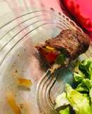 Rollitos de carne con verduras