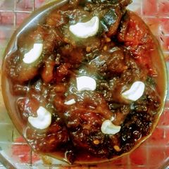 A picture of Dates  And  Tomato  Chutney  In Microwave.