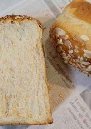 用杏仁茶做生吐司 的食譜成品照片