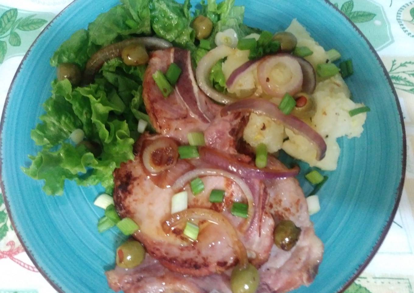 Chuletas de cerdo ahumadas