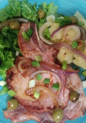 Una foto de Chuletas de cerdo ahumadas