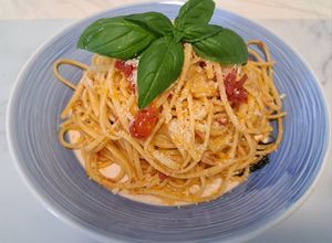 O poză a rețetei Spaghetti sciuè sciuè.