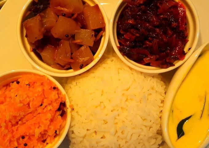 My lunch…Kerala style menu