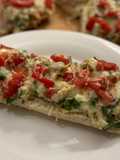 BLT Chicken Alfredo French Bread Pizza