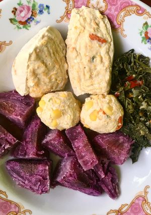 Foto resep Menu Diet Sehat : Siomay Tahu Isi Ayam & Bola Ayam Jagung (tanpa tepung)
