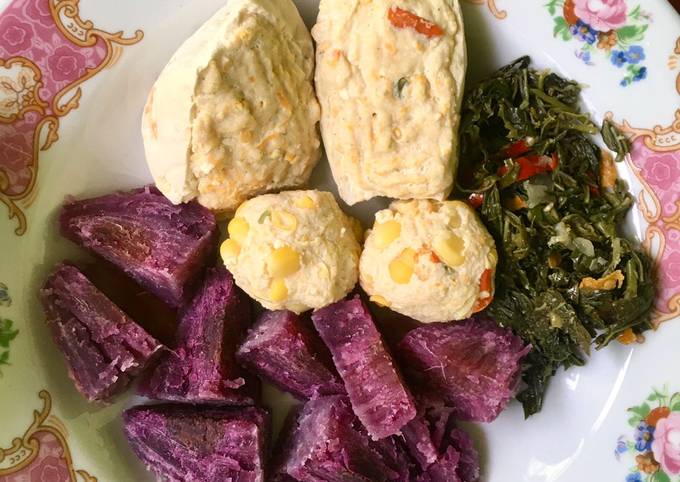 Menu Diet Sehat : Siomay Tahu Isi Ayam dan Bola Ayam Jagung (tanpa tepung)