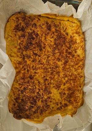 Une photo de Brownie salé aux courgettes