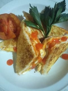 Foto resep Sandwich telor dadar
