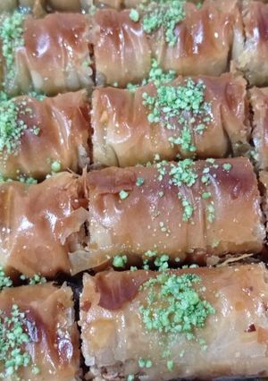 صورة لوصفة بقلاوة تركية