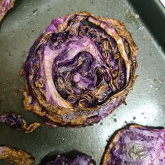 A picture of Roasted red cabbage.