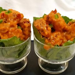 A picture of Prawns dynamite.