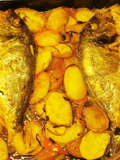 Una foto de Dorada al horno