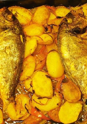 Una foto de Dorada al horno