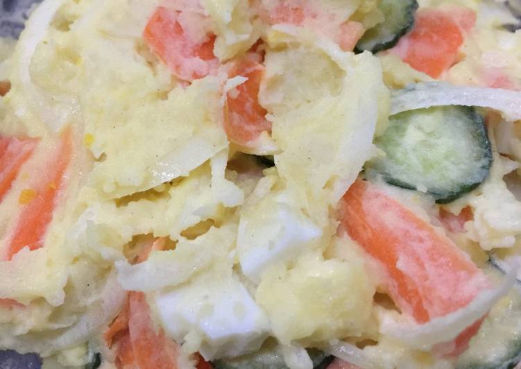 Langkah Mudah Membuat Potato Salad Top Enaknya