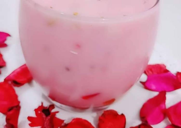 Simple Way to Make Homemade 🌷🌹🌷Rose milk🌷🌹🌷  #KokabandCookpad #RamadanKiTiyari  #CookpadApp