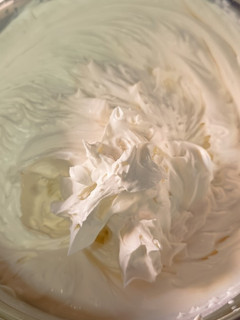 Una foto de Ganache/relleno chocolate blanco y mascarpone