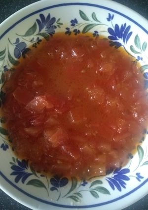 A picture of Tomato sweet sabji.