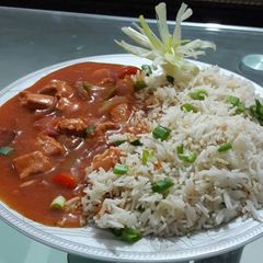 ❤❤✡♨Chicken Manchurian with Fried Rice ♨✡❤❤ A picture of ❤❤✡♨Chicken Manchurian with Fried Rice ♨✡❤❤.