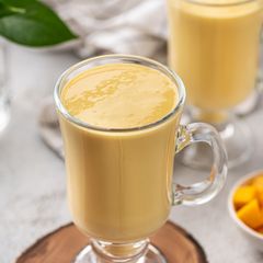 A picture of Restaurant Style Mango Lassi (two ingredient).