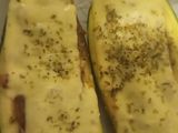 Calabacines con cebolla y queso