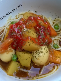 Foto resep Spagheti Kuah Bistik Jawa