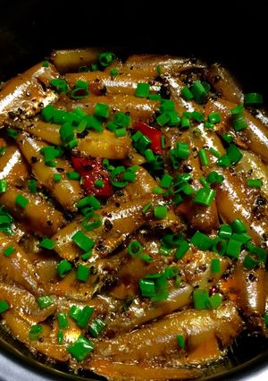 Hình của món Cá mai kho tiêu.