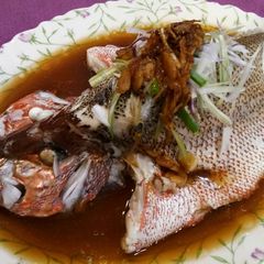 A picture of Steam Red Snapper in Chicken Essence.