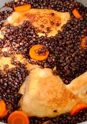 Hình của món Gà Hầm Đậu Lăng Xanh Nồi Áp Suất.