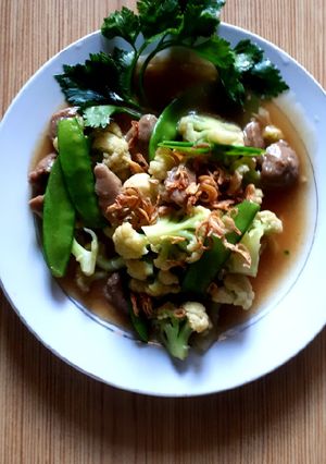Foto resep Cah kembang kol baso
