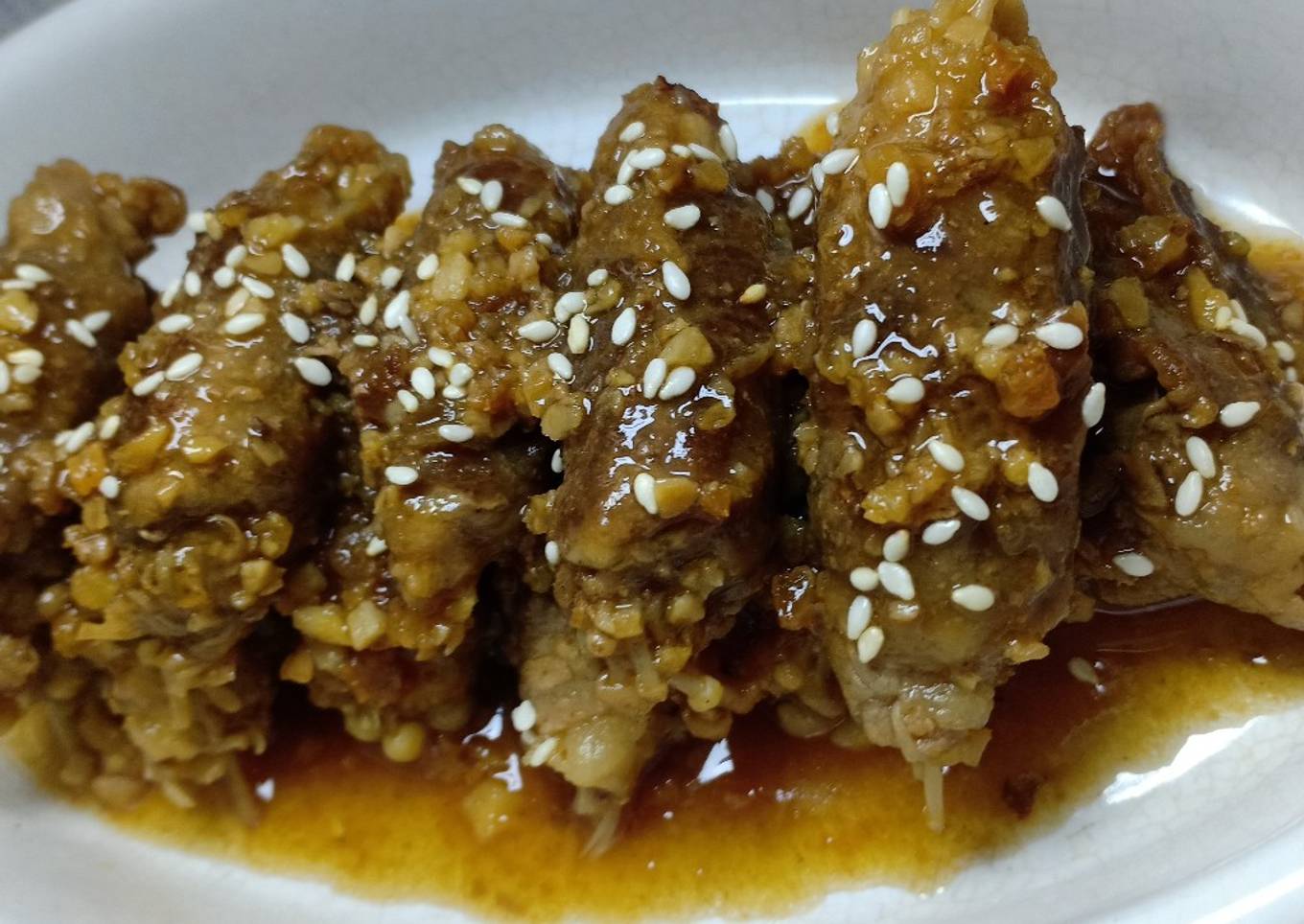 *Enoki Beef Roll