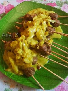 Foto resep Sate bakso ikan gupi
