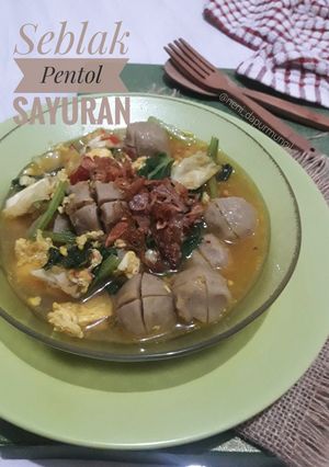 Foto resep Seblak Pentol Sayuran